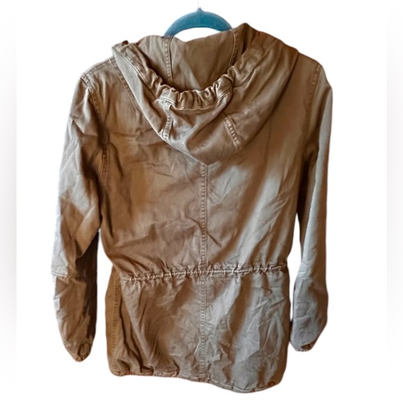 Banana Republic size small olive green hooded twill Adirondack barn jacket . - Picture 2 of 13